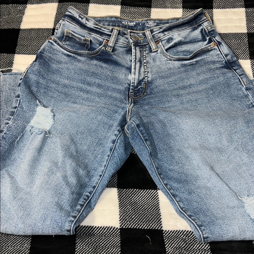 Old Navy Women’s High Rise Curvy OG Straight Jeans/Size 4